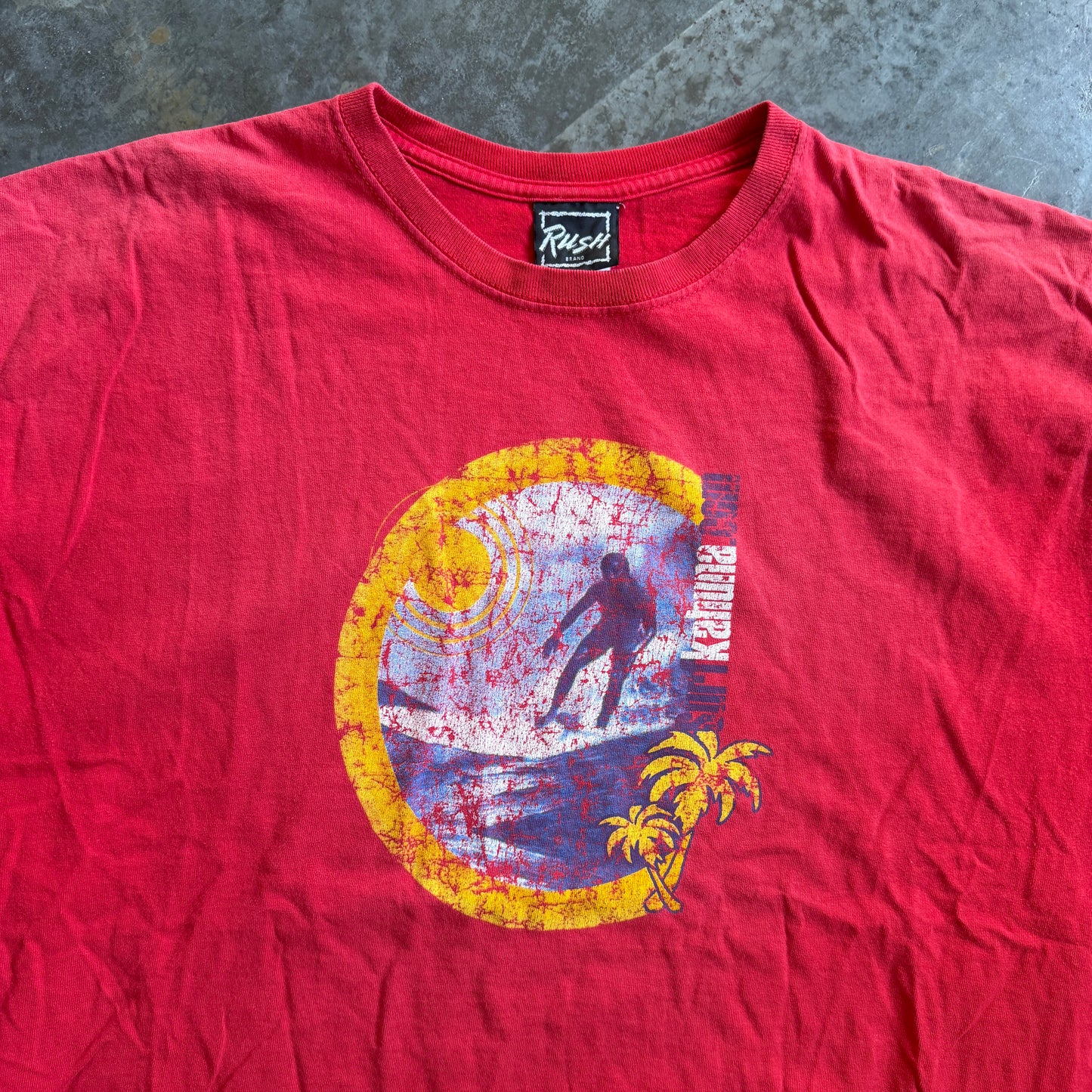 Surf IRL Faded Graphic Shirt Rush Brand 00's - XL