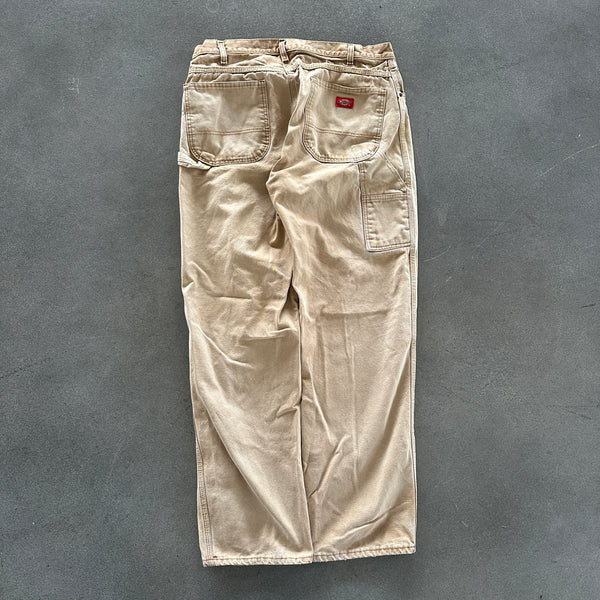 Dickies Faded Distressed Khaki Duck Canvas Pants 00's - 34 hover