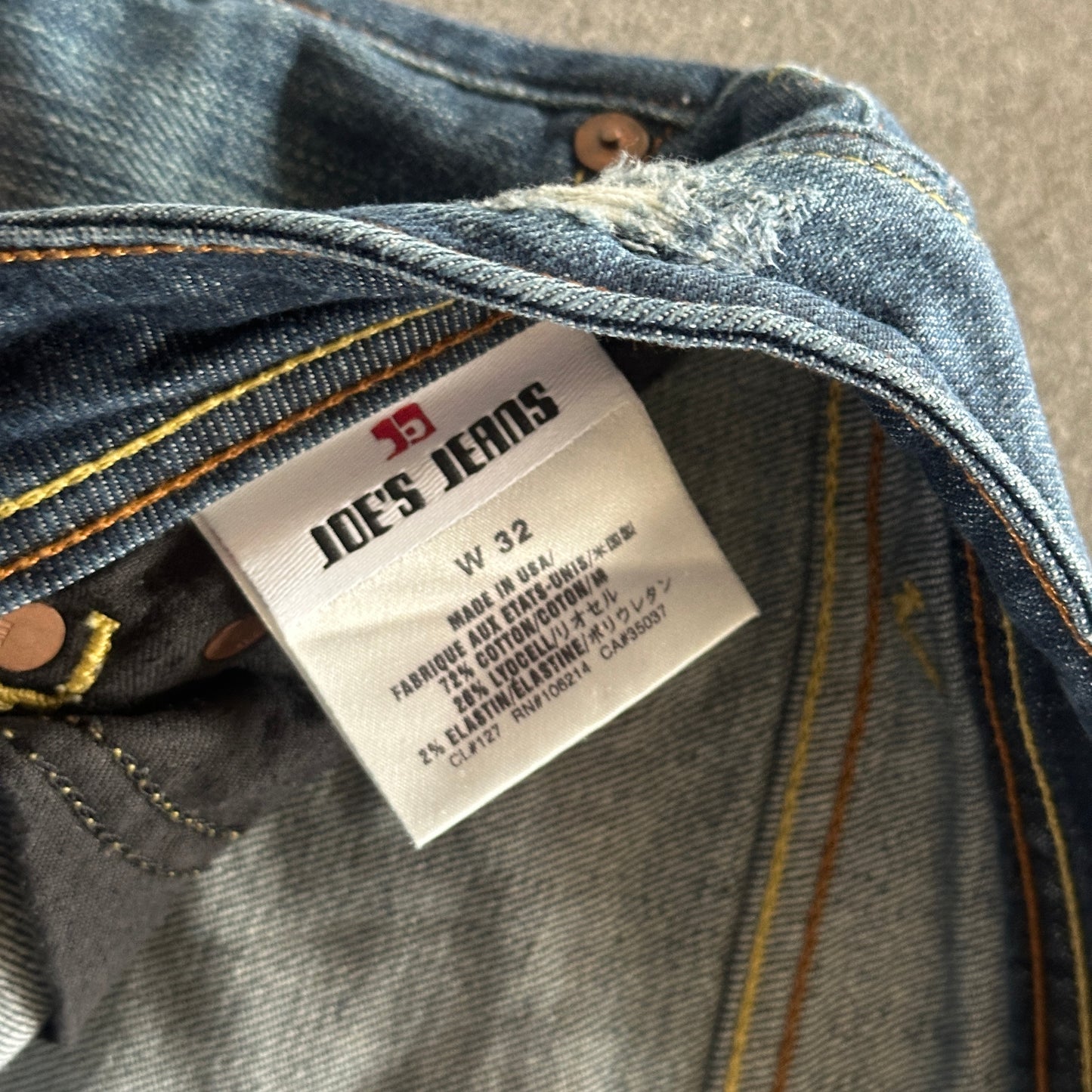 Joe's Jeans Flare Boot Mid Rise Pants USA Made 90's - 32