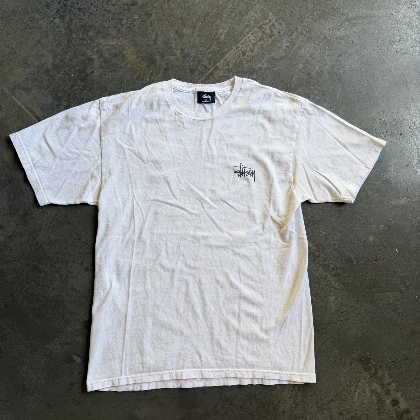 Stussy Basic Double Sided Graphic Tee Shirt 00's - S