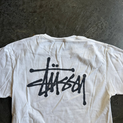 Stussy Basic Double Sided Graphic Tee Shirt 00's - S