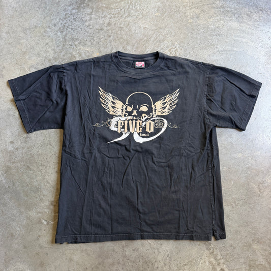 Hawaii Five 0 Surf Company Skull Graphic Shirt 00's - 2XL
