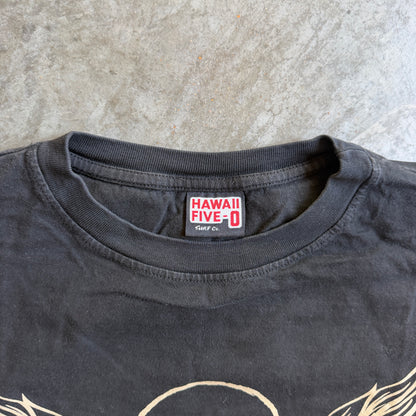 Hawaii Five 0 Surf Company Skull Graphic Shirt 00's - 2XL