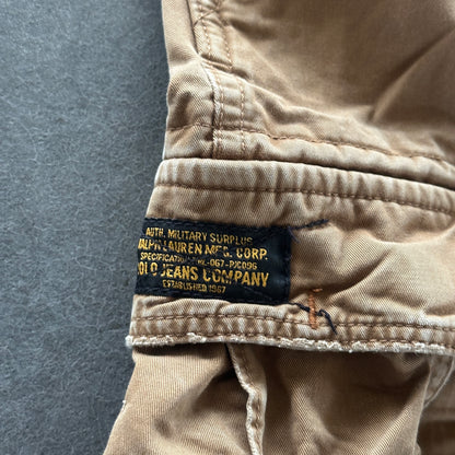 Polo Ralph Lauren Military Surplus Cargo Shorts Paratrooper Baggy 90's - 36