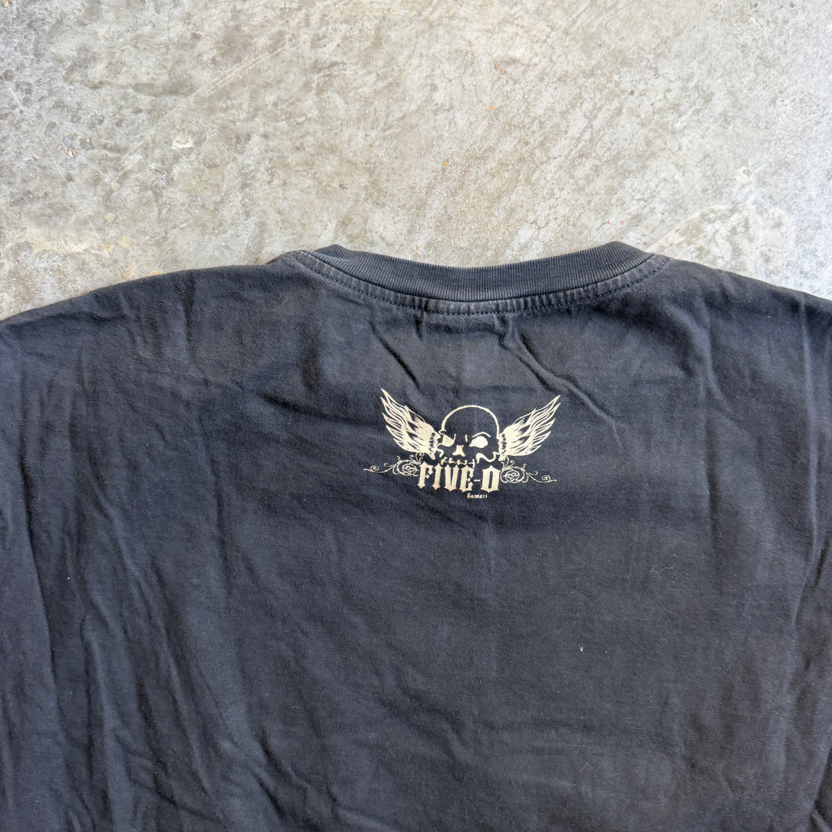 Hawaii Five 0 Surf Company Skull Graphic Shirt 00's - 2XL