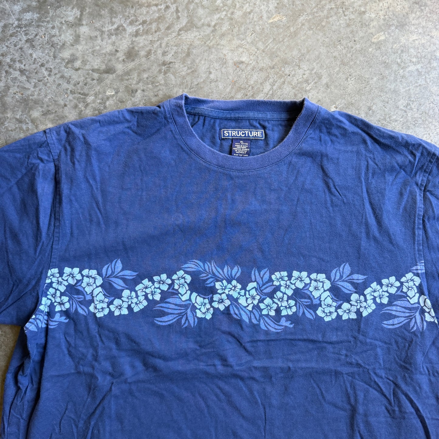 Floral Wrap Around Graphic Surf Shirt 00's - XL