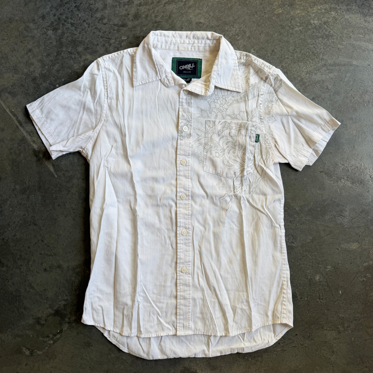 O'neill Y2K Graphic Floral Button Up Shirt 00's - S
