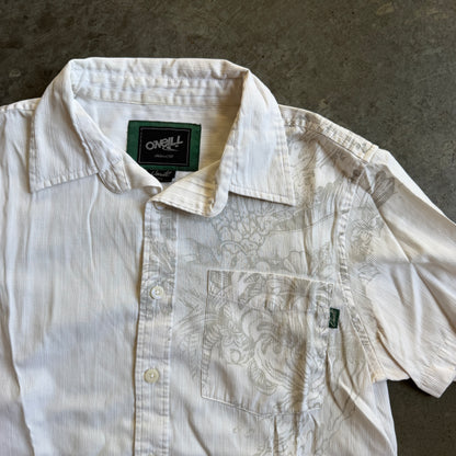 O'neill Y2K Graphic Floral Button Up Shirt 00's - S
