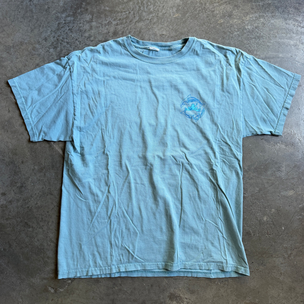 Faded Double Sided Graphic Shirt Dolphins 00's - L