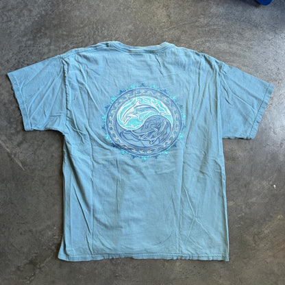 Faded Double Sided Graphic Shirt Dolphins 00's - L