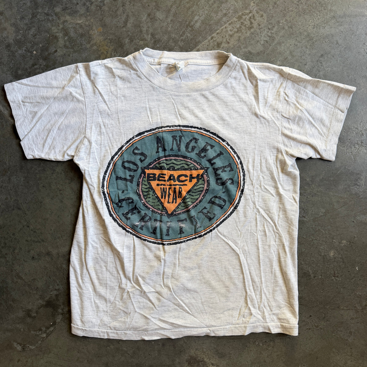 Los Angeles Beach Wear Faded Art Shirt 90's - S