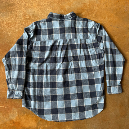 Levis SilverTab Plaid Check Blue Long Sleeve Flannel Shirt