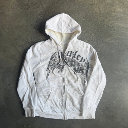Hurley AOP Y2K Hooded Full Zip Jacket Sherpa Lined 00's - Womens L
