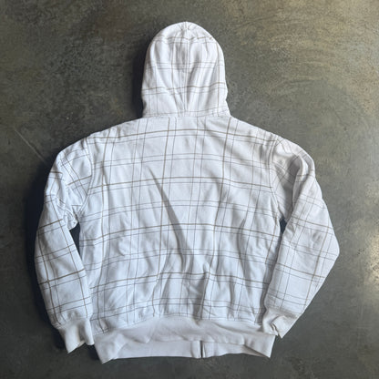 Billabong Sherpa Lined Plaid Striped Heavyweight Jacket Coat 00's - M