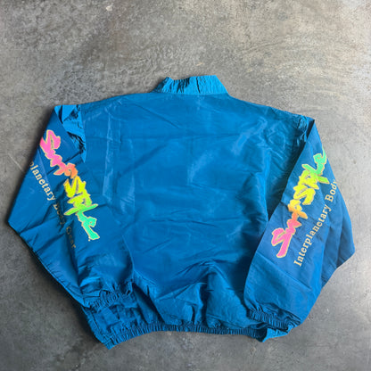 Surf Style Iridescent Shiny Windbreaker Interplanetary Body Gear 90's - OS