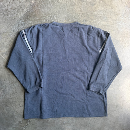 Xtreme Gear Surf Striped Waffle Knit Sweater Shirt Y2K 00's - XL