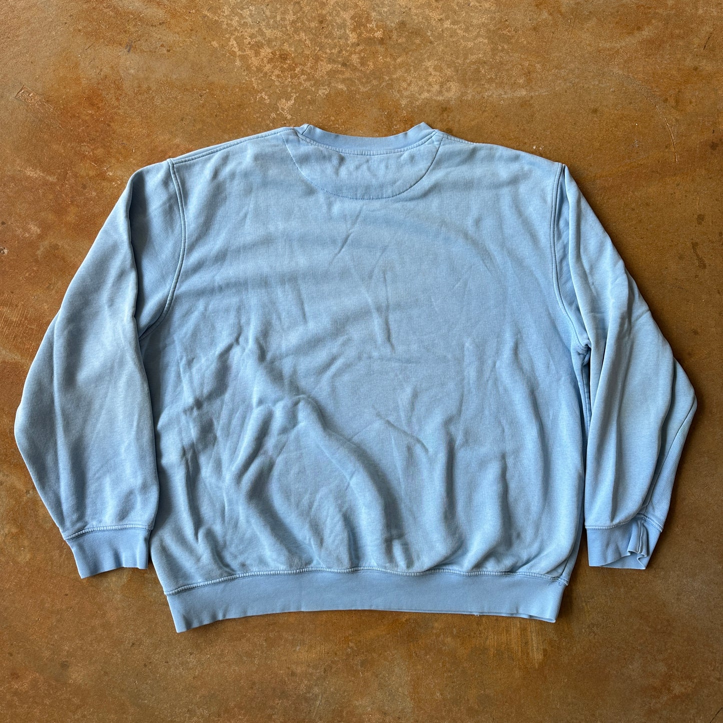 Nike Light Blue Crewneck Oversized Sweatshirt Silver Tag 00's - XL