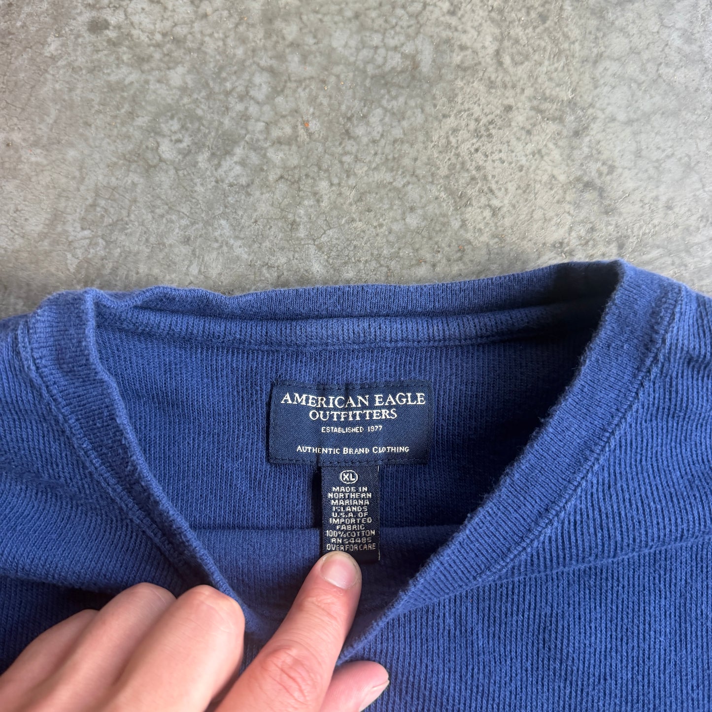 American Eagle Stripe Stripe Sweater Long Sleeve Pullover 00's - XL