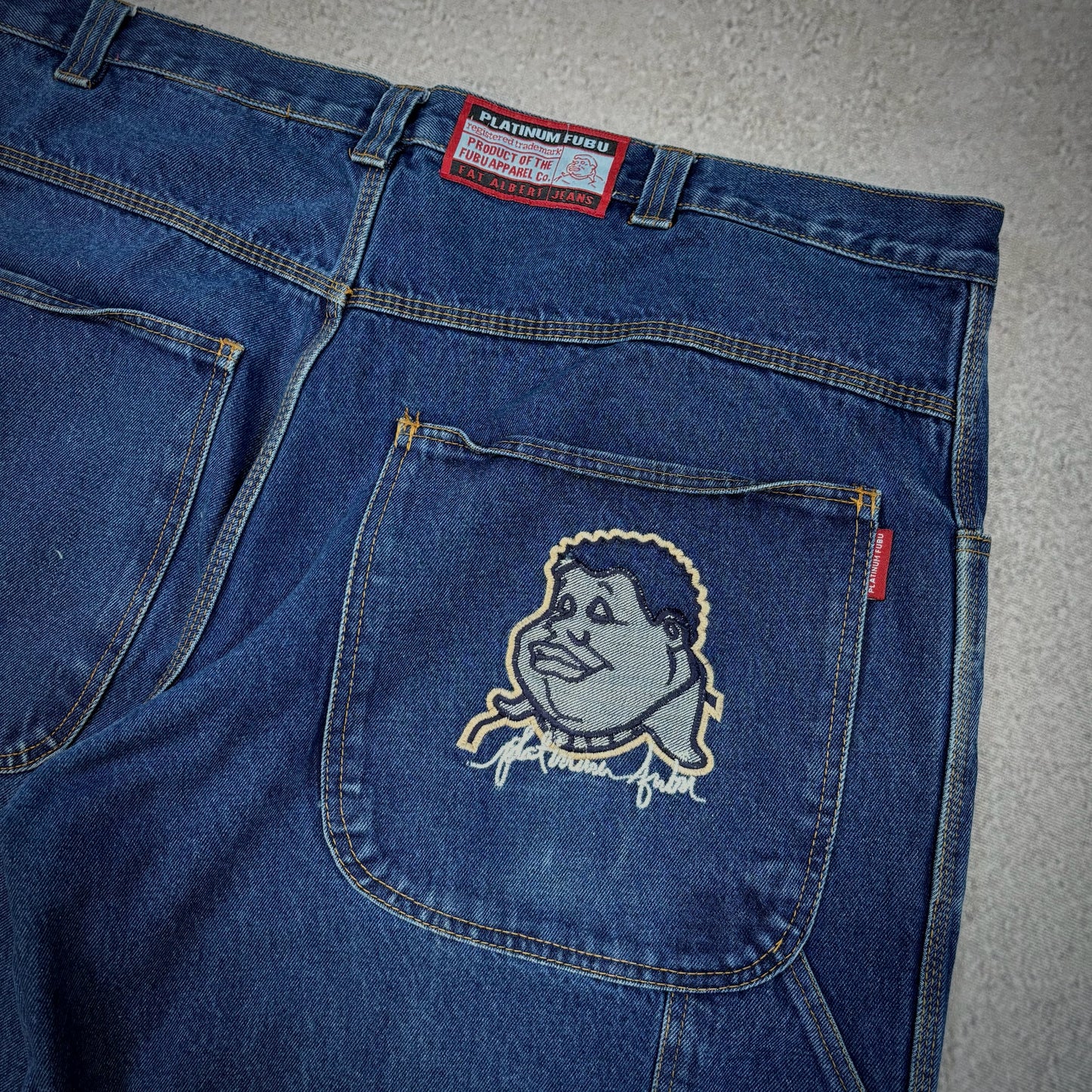 Fubu Platinum Baggy Fat Albert Carpenter Skater Jeans 00's - 42