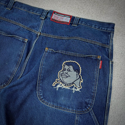 Fubu Platinum Baggy Fat Albert Carpenter Skater Jeans 00's - 42