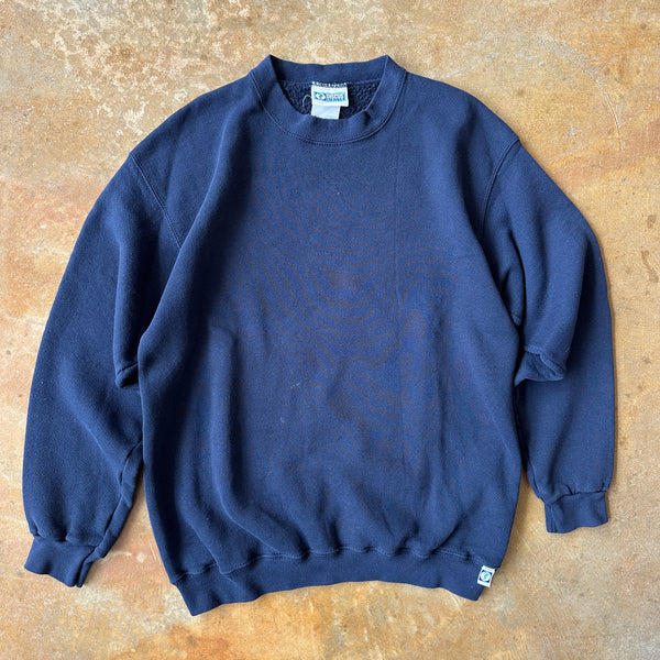 Discus Athletic Crewneck Sweatshirt Blank Navy Blue 90's - M