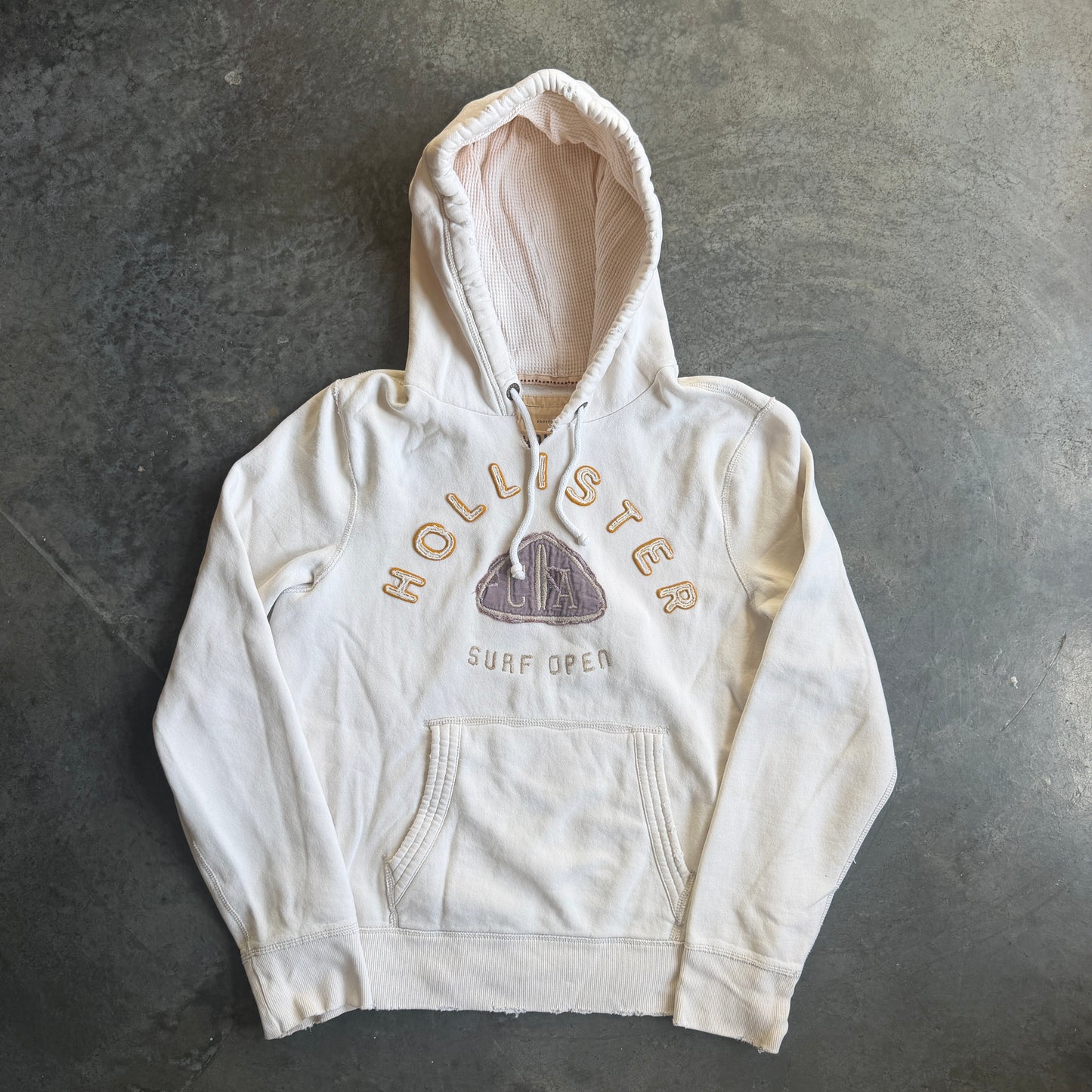 Hollister Surf Open Embroidered Y2K Mall Hoodie Sweatshirt 00's - L