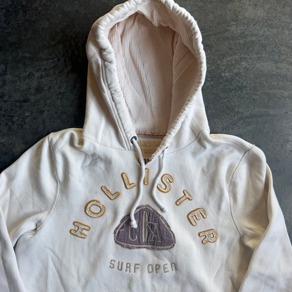Hollister Surf Open Embroidered Y2K Mall Hoodie Sweatshirt 00's - L hover