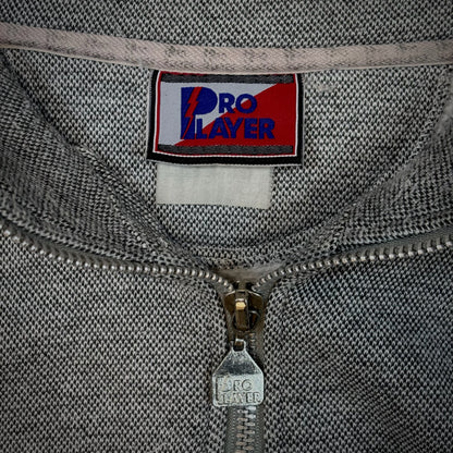 Pro Player San Francisco 49ers Gray 1/4 Zip Boxy Fit Sweatshirt Pullover 00's - 2XL