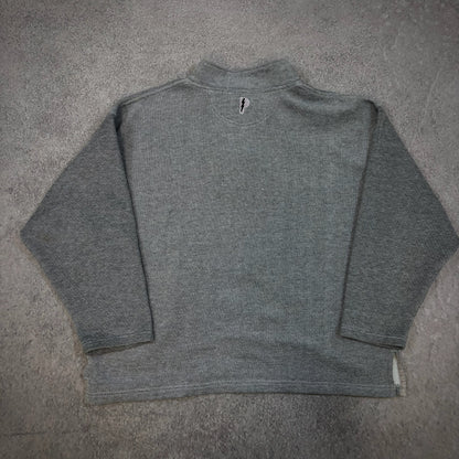 Pro Player San Francisco 49ers Gray 1/4 Zip Boxy Fit Sweatshirt Pullover 00's - 2XL