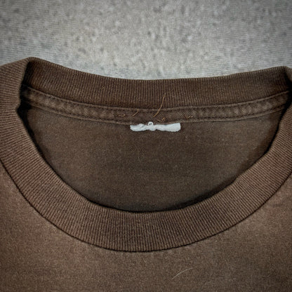 Woody Woodpecker Faded Graphic Brown Boxy Shirt 90's - XL