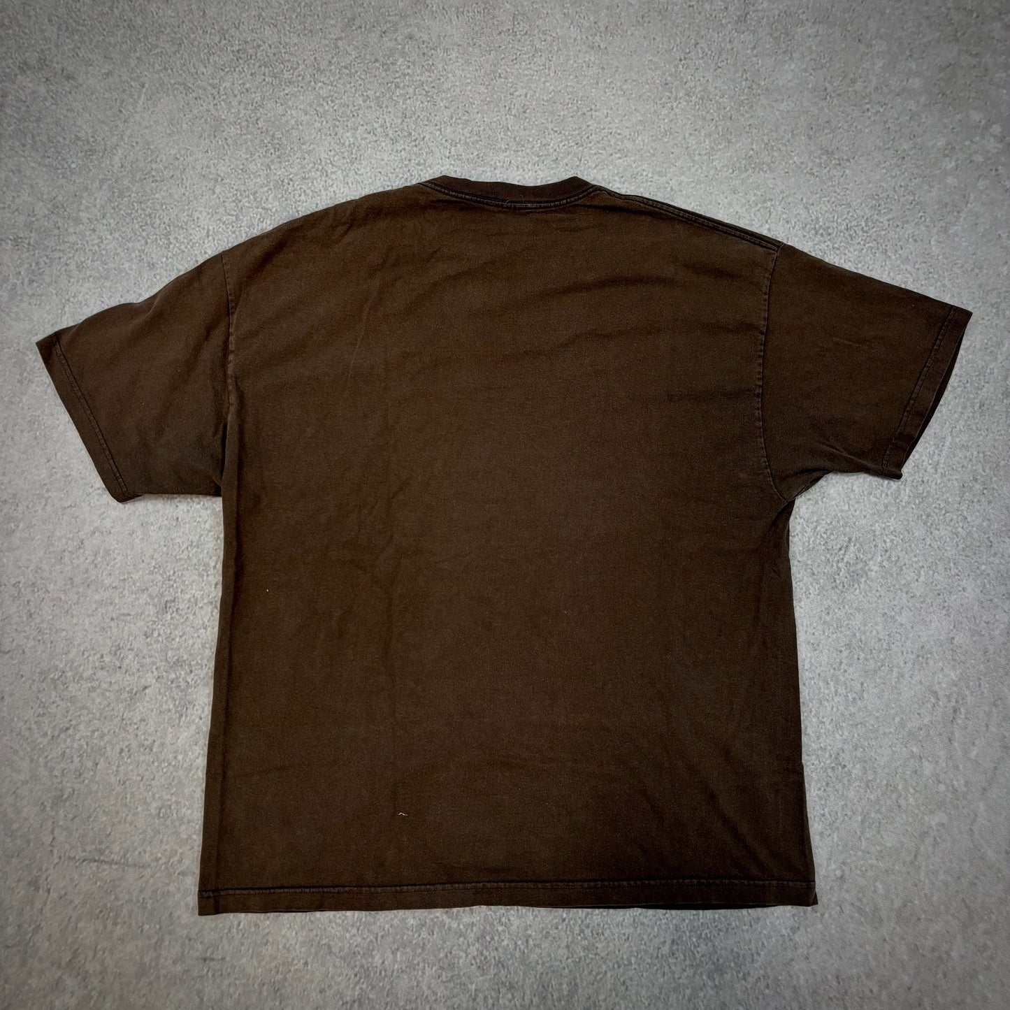 Woody Woodpecker Faded Graphic Brown Boxy Shirt 90's - XL