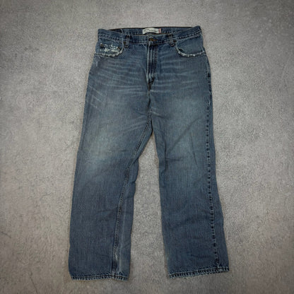 Levis 569 Baggy Skater Distressed Jeans Medium Wash 00's - 34