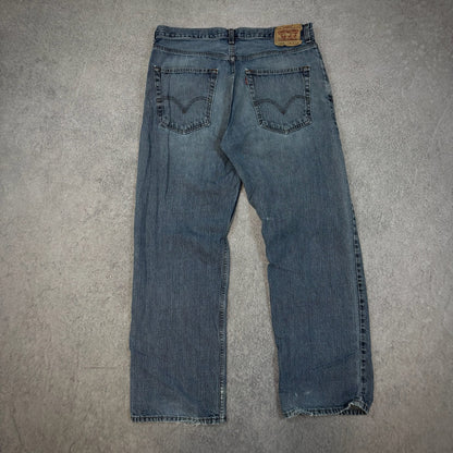 Levis 569 Baggy Skater Distressed Jeans Medium Wash 00's - 34