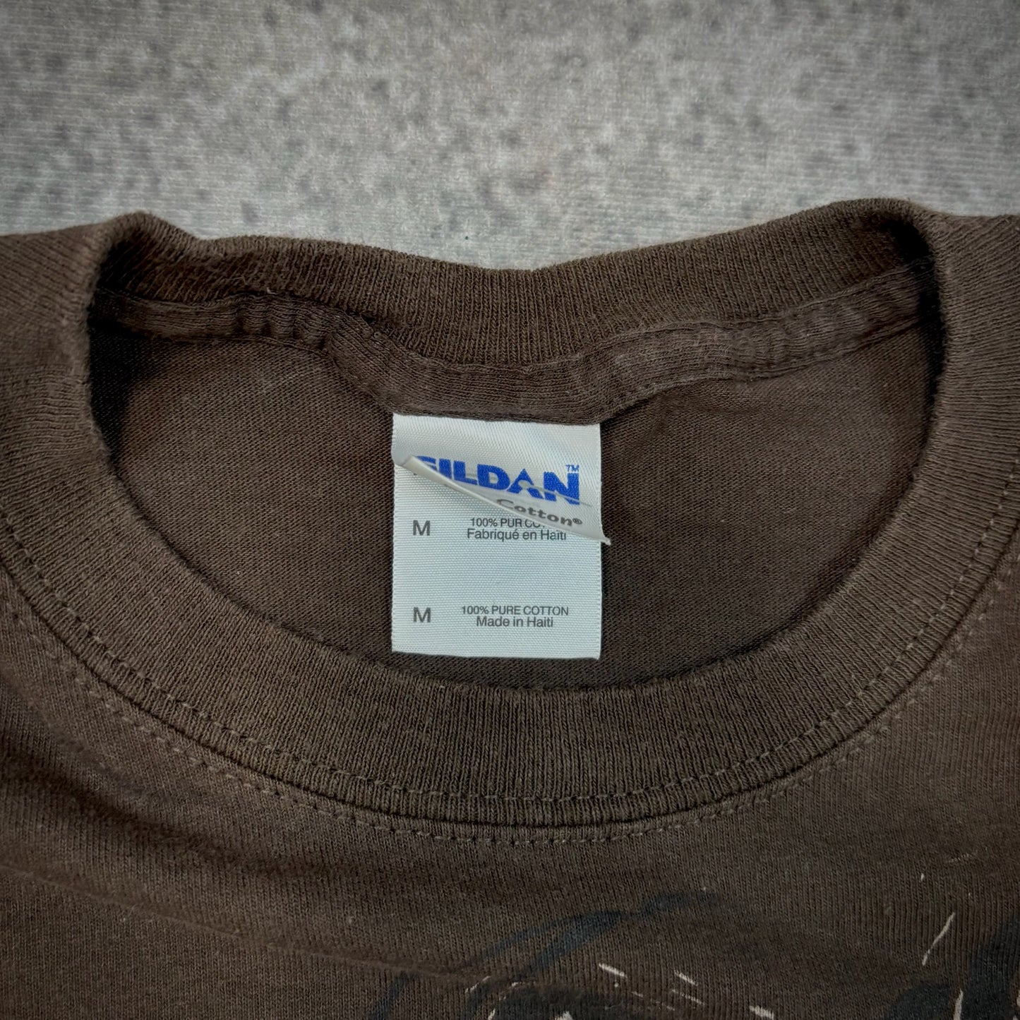 Life is God Christian Tee Shirt Brown 00's - S