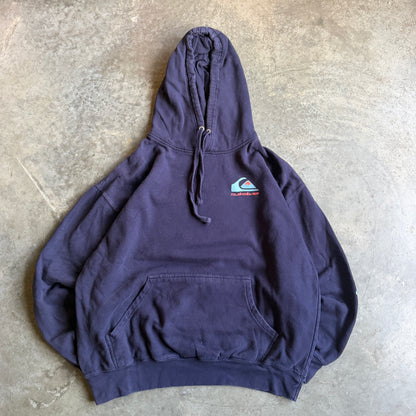 Quiksilver Sleeve Spellout Oversized Hoodie 00's - XL