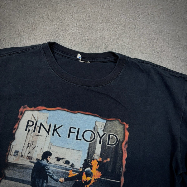 Pink Floyd Wish You Were Here Handshake Graphic T Shirt 00's - S hover