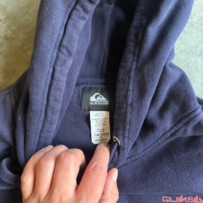 Quiksilver Sleeve Spellout Oversized Hoodie 00's - XL