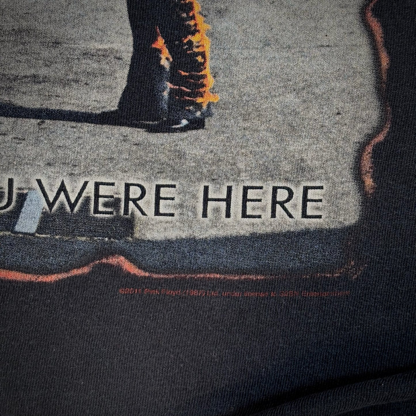 Pink Floyd Wish You Were Here Handshake Graphic T Shirt 00's - S