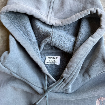 Hurley Faded Sweatshirt Hoodie Distressed 00's - M