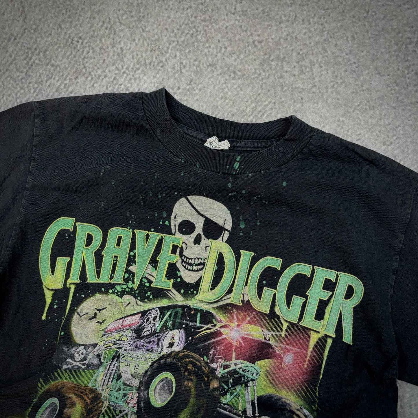 Grave Digger Racing Team Graphic T Shirt 00's - Womens S