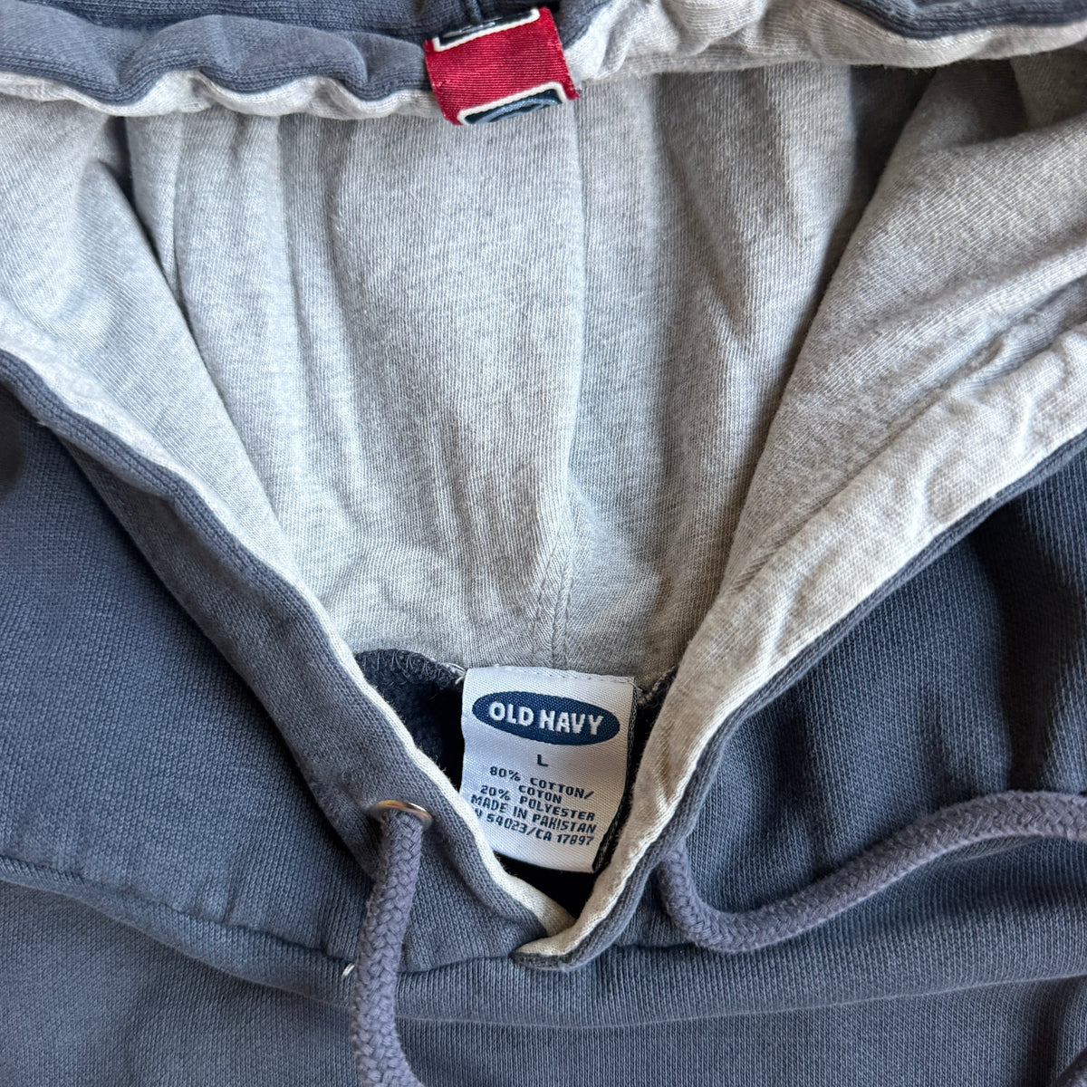 Old Navy Surf Embroidered Hoodie Sweatshirt Faded 90's - L