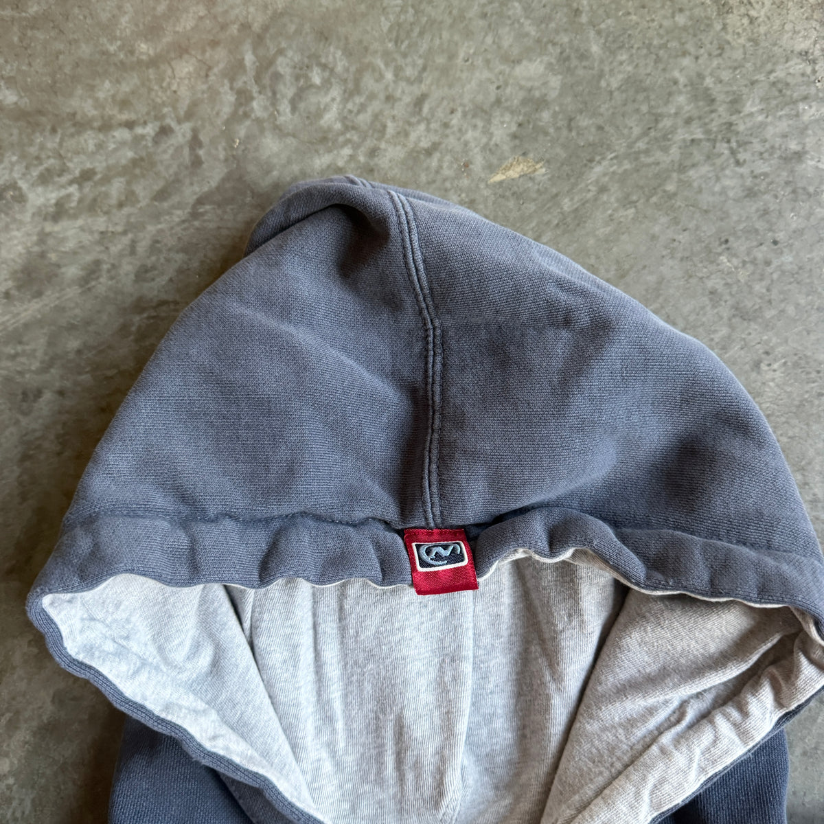 Old Navy Surf Embroidered Hoodie Sweatshirt Faded 90's - L