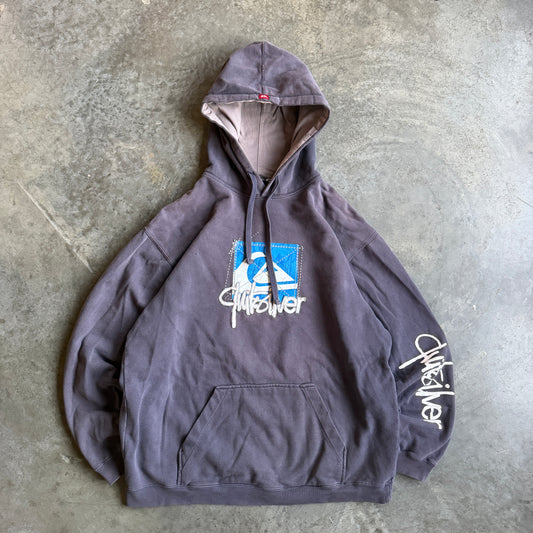 Quiksilver Sun Faded Sleeve Hit Hoodie Sweatshirt 00's - L