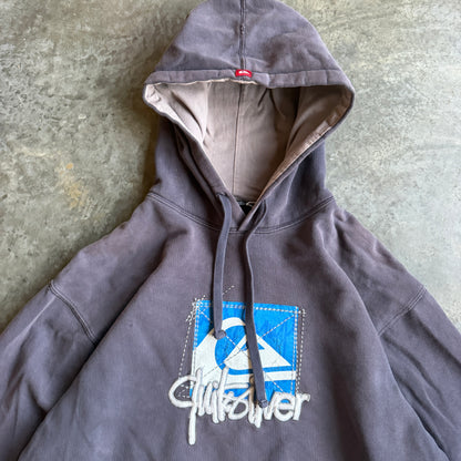 Quiksilver Sun Faded Sleeve Hit Hoodie Sweatshirt 00's - L