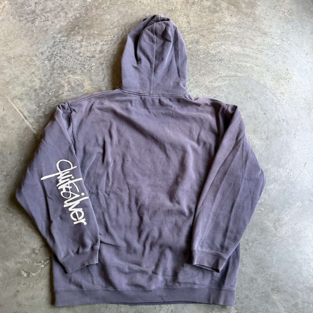Quiksilver Sun Faded Sleeve Hit Hoodie Sweatshirt 00's - L