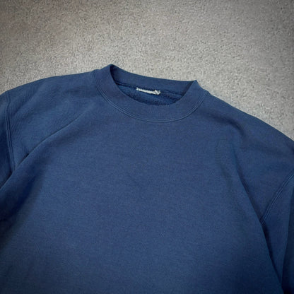 Heavyweight Blank Crewneck Sweatshirt Faded 90's - L