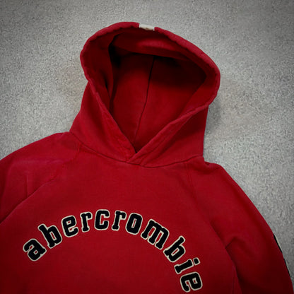 Abercrombie Small Embroidered Spellout Heavyweight Boxy Fit Hoodie 00's - Womens M