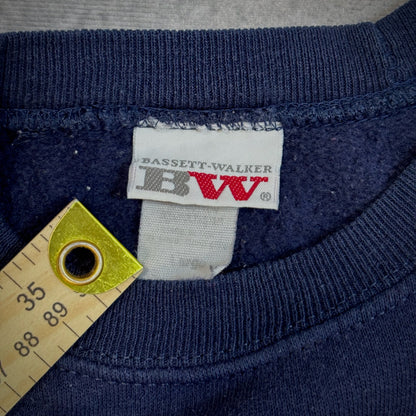 White River Valley Wolverines Boxy Raglan Sleeve Distressed Crewneck Sweatshirt 80's - M