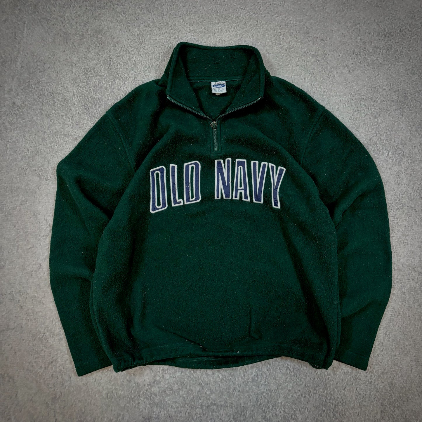 Old Navy Embroidered Fleece 1/4 Zip Jacket 00's - S