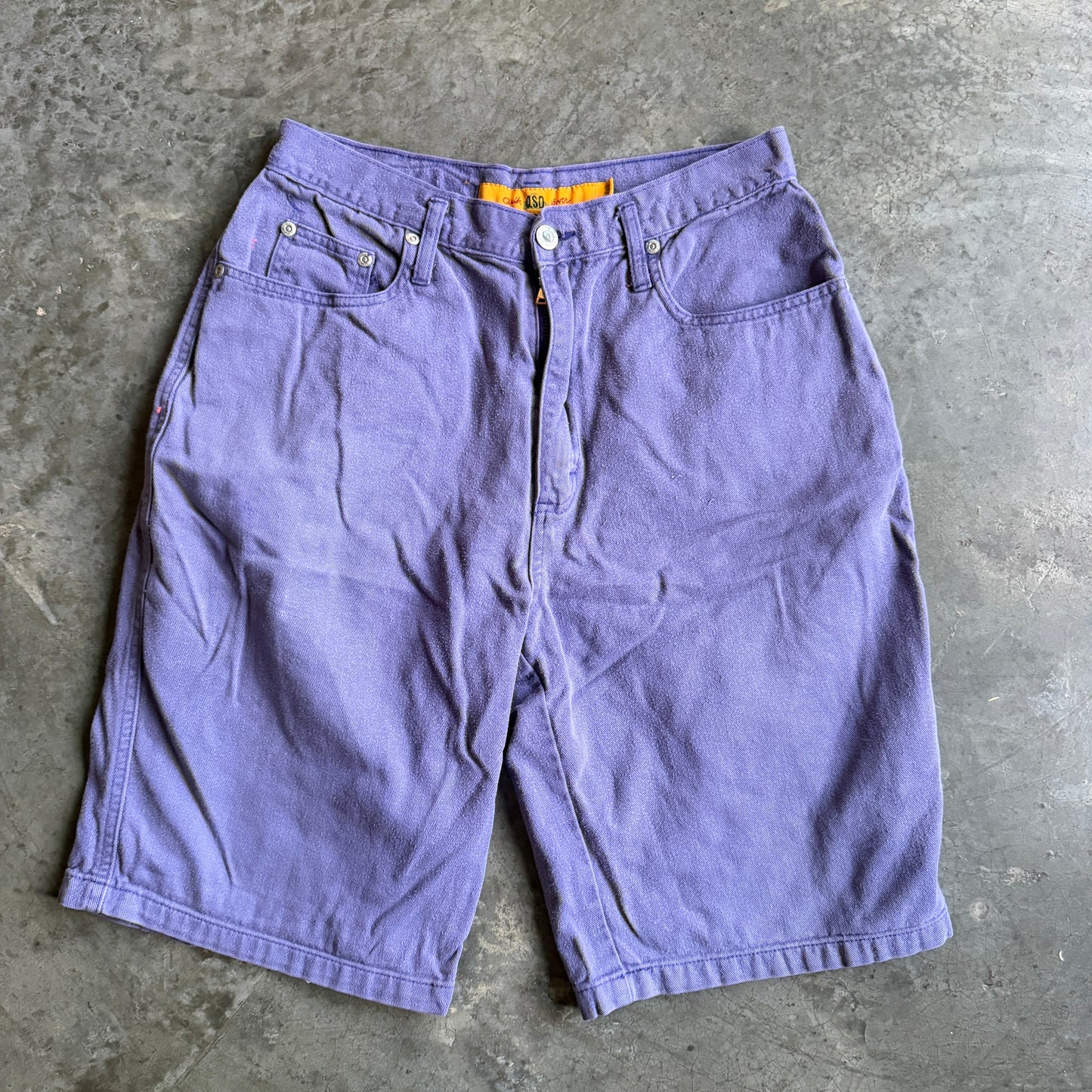 Quiksilver QSD Salt Water Denim RARE Purple Shorts 90's - 30